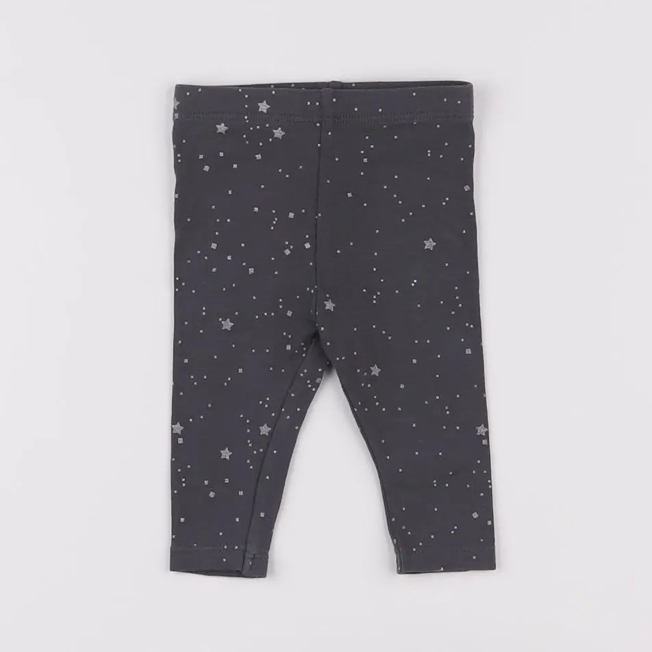 Vertbaudet - legging gris - 3 mois