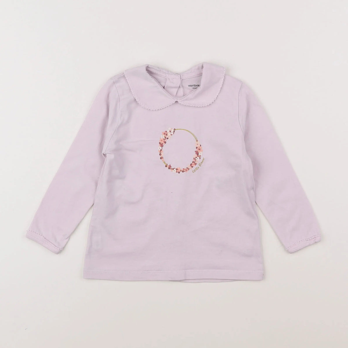 Vertbaudet - tee-shirt violet - 2 ans