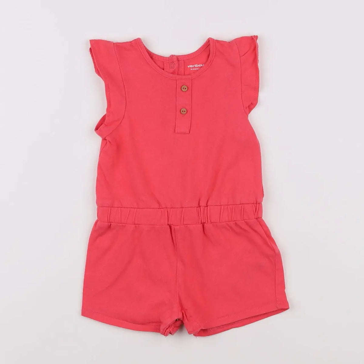 Vertbaudet - combinaison rose - 6 mois