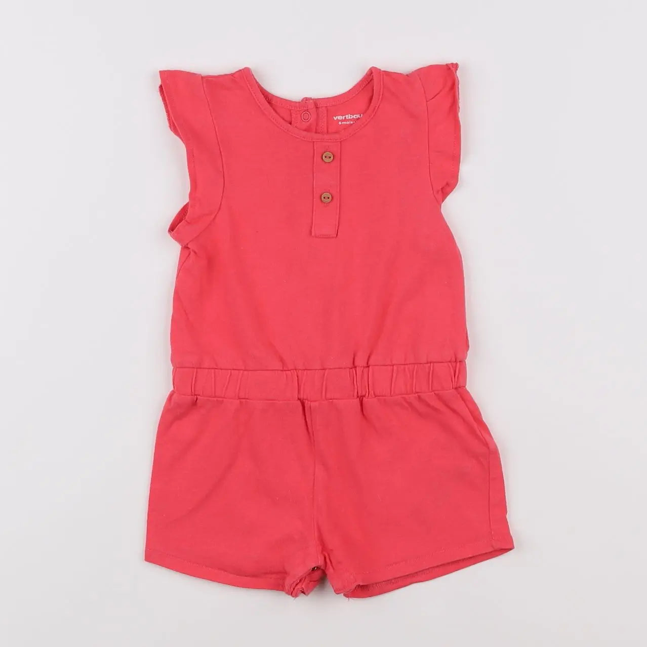 Vertbaudet - combinaison rose - 6 mois