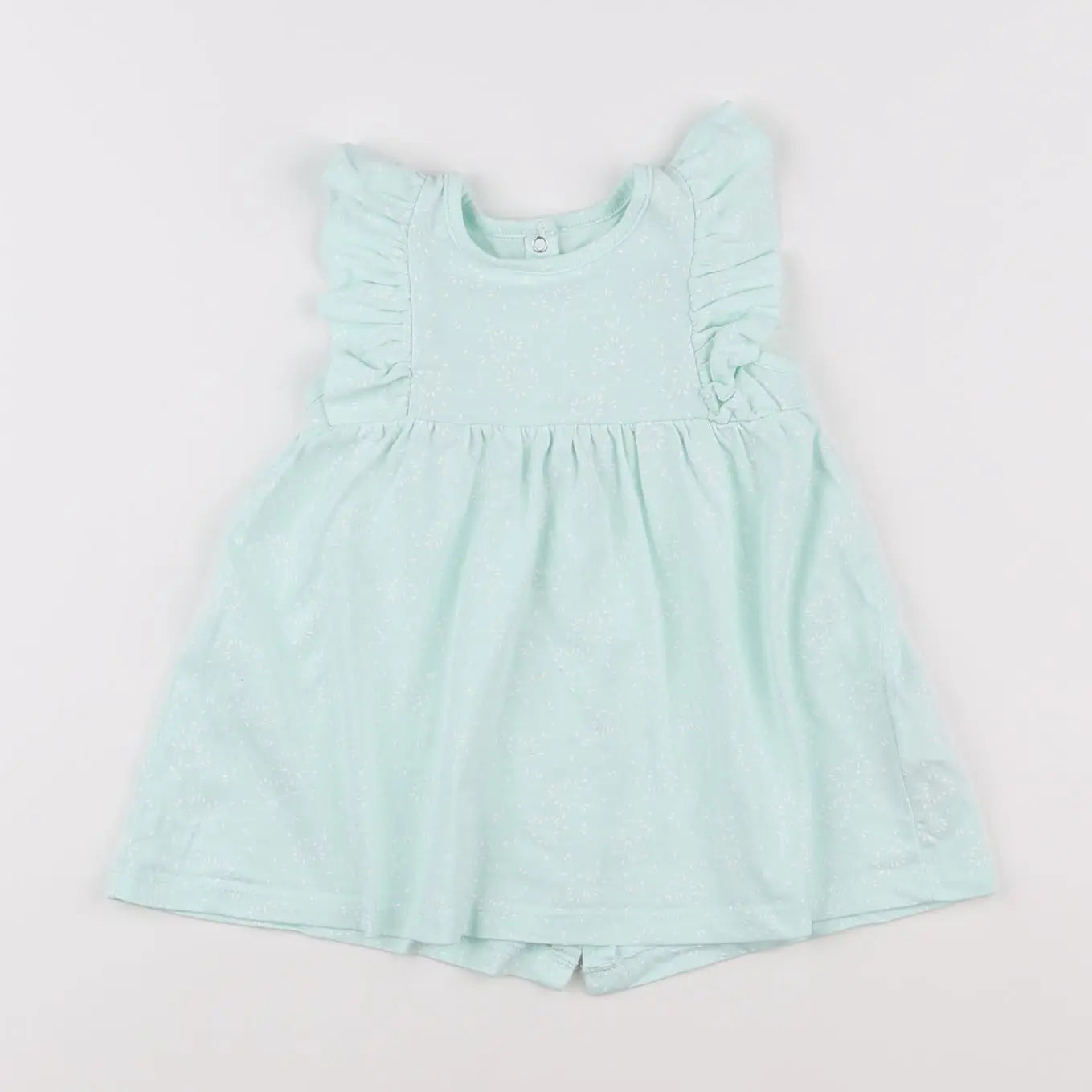 Vertbaudet - robe vert - 9 mois