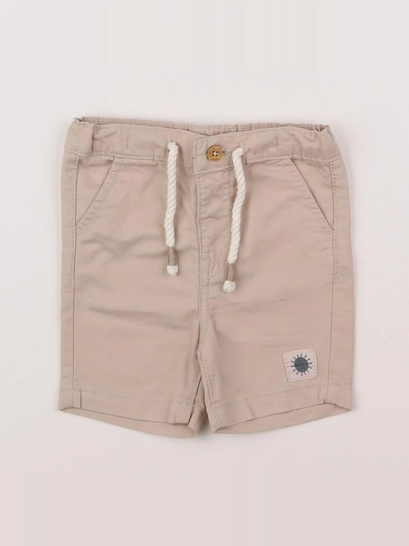 Vertbaudet - short beige - 6 mois