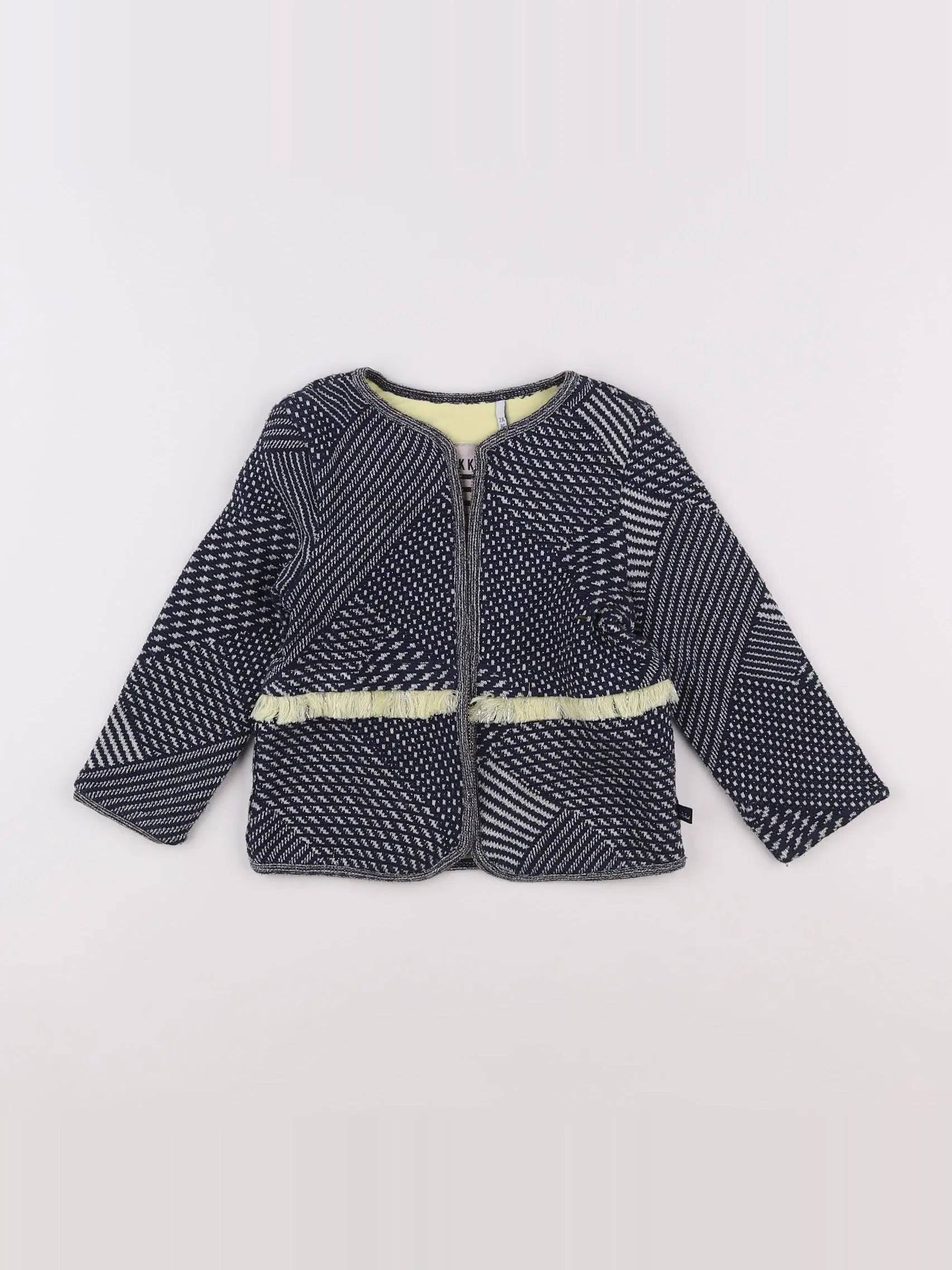 IKKS - veste bleu, jaune - 2 ans