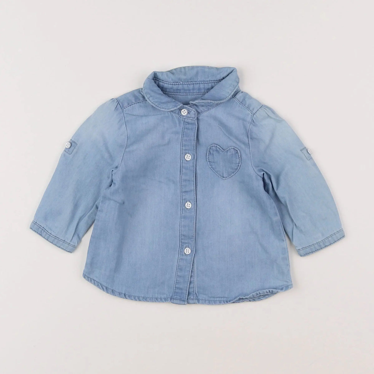 Vertbaudet - blouse bleu - 3 mois