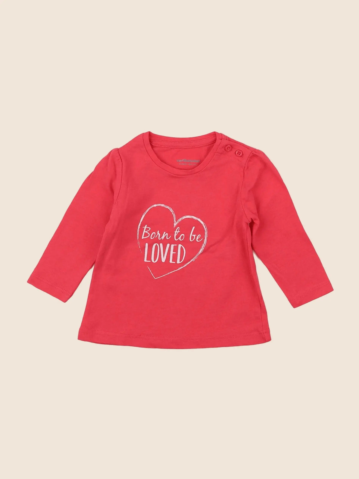 Vertbaudet - tee-shirt rose - 3 mois