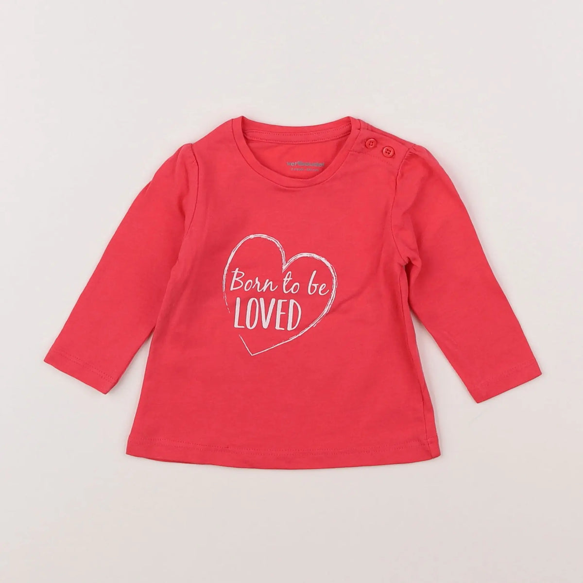 Vertbaudet - tee-shirt rose - 3 mois