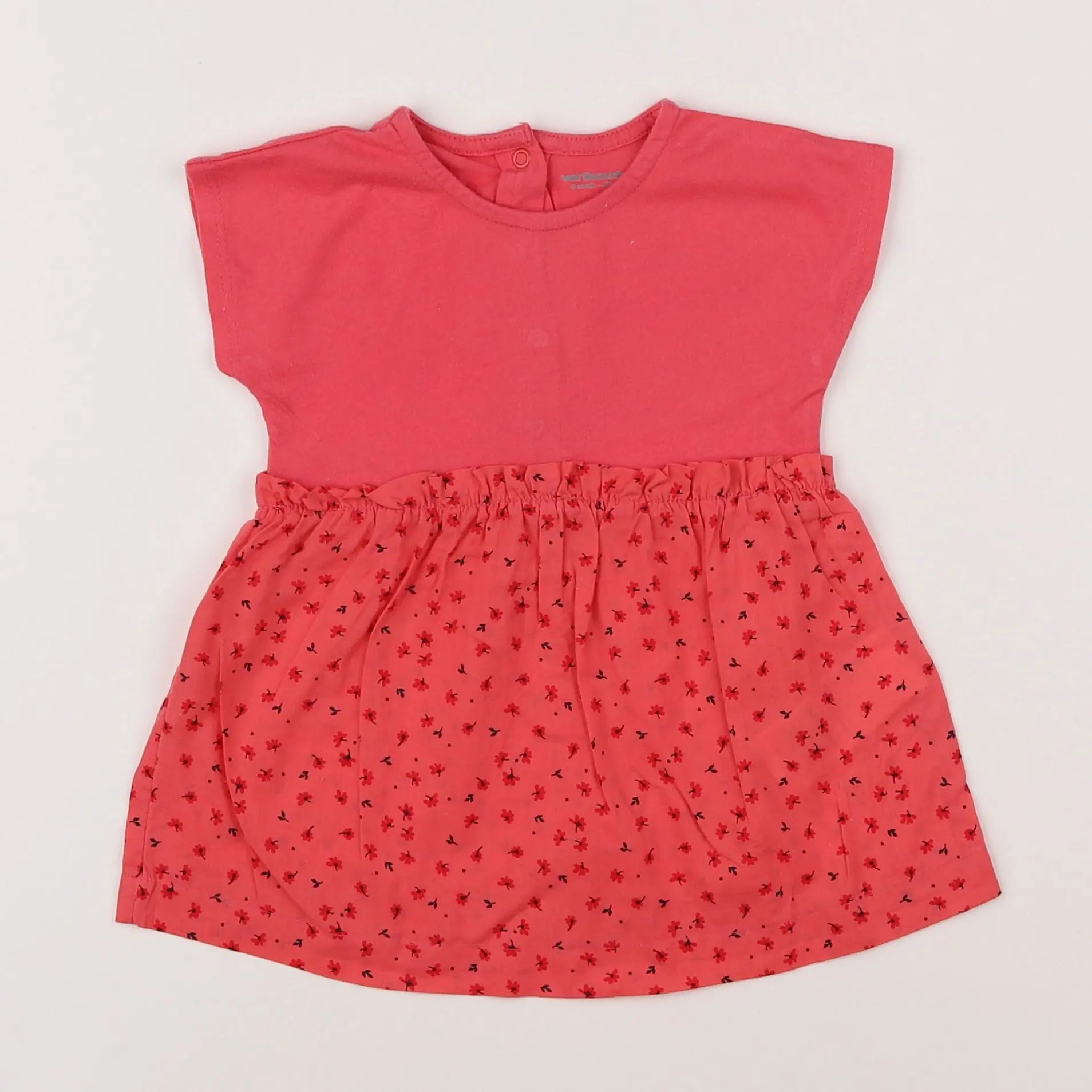 Vertbaudet - robe rose - 6 mois