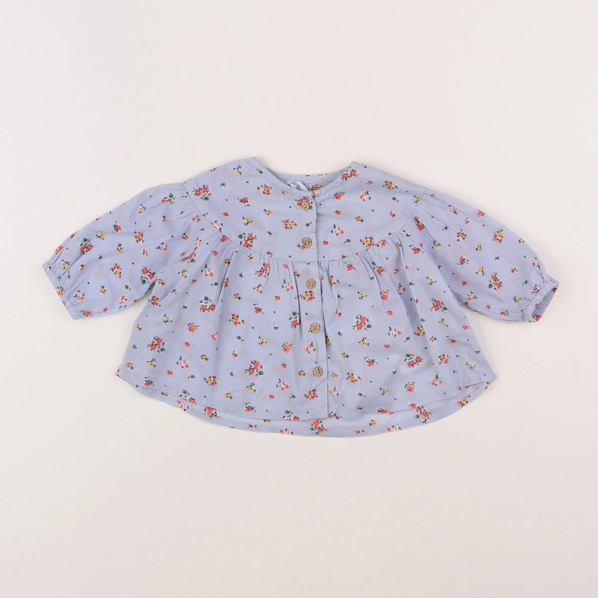 Vertbaudet - blouse bleu - 3 mois