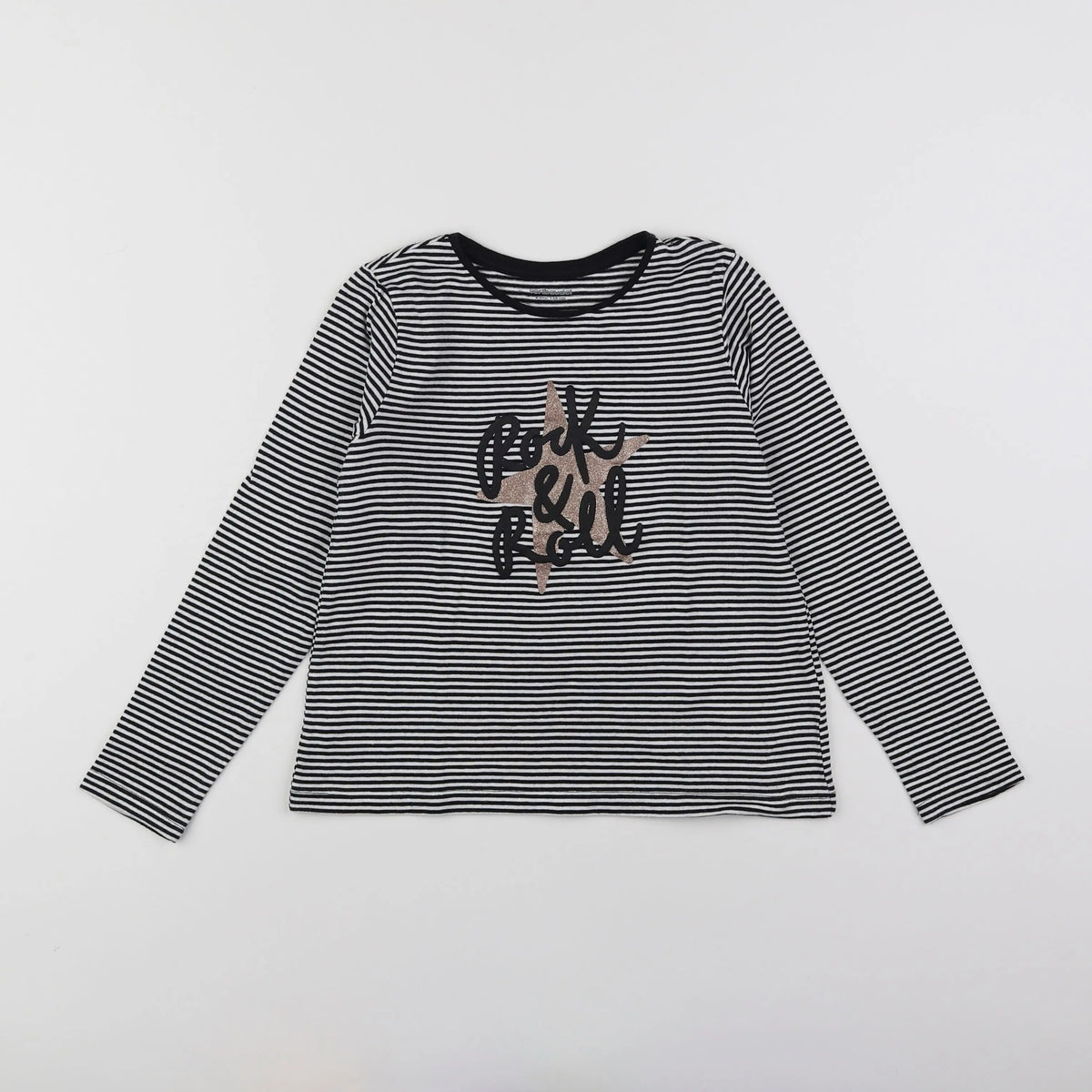 Vertbaudet - tee-shirt noir - 8 ans