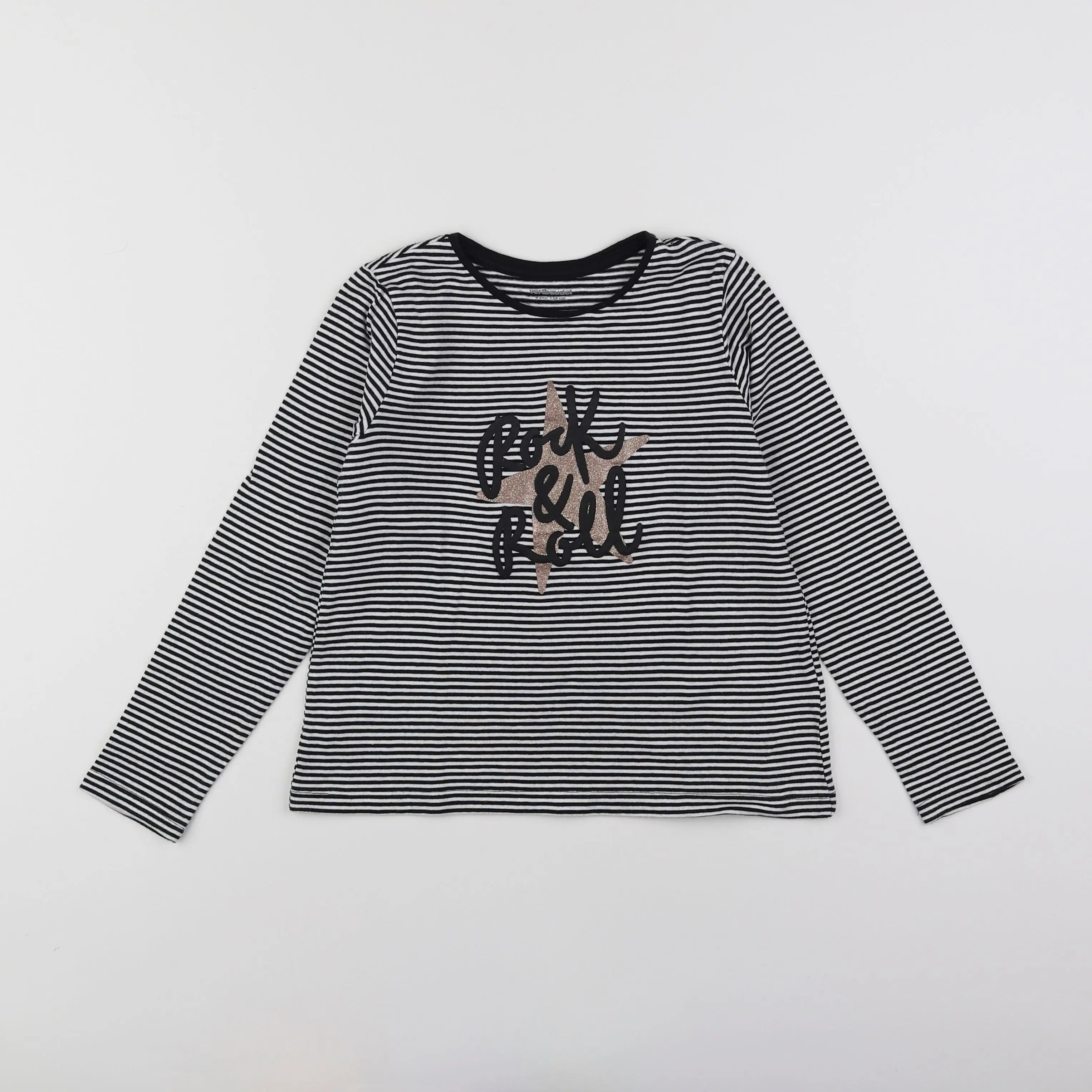 Vertbaudet - tee-shirt noir - 8 ans