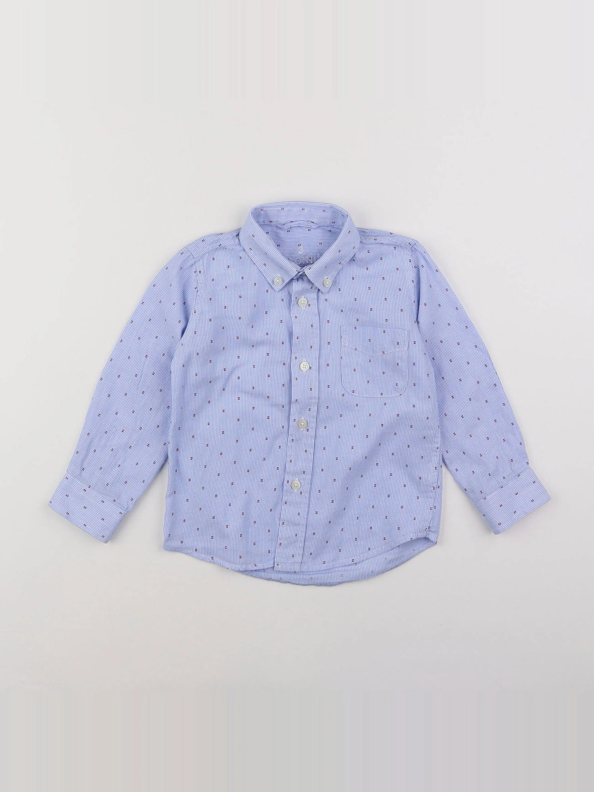 Buissonnière - chemise bleu - 2 ans