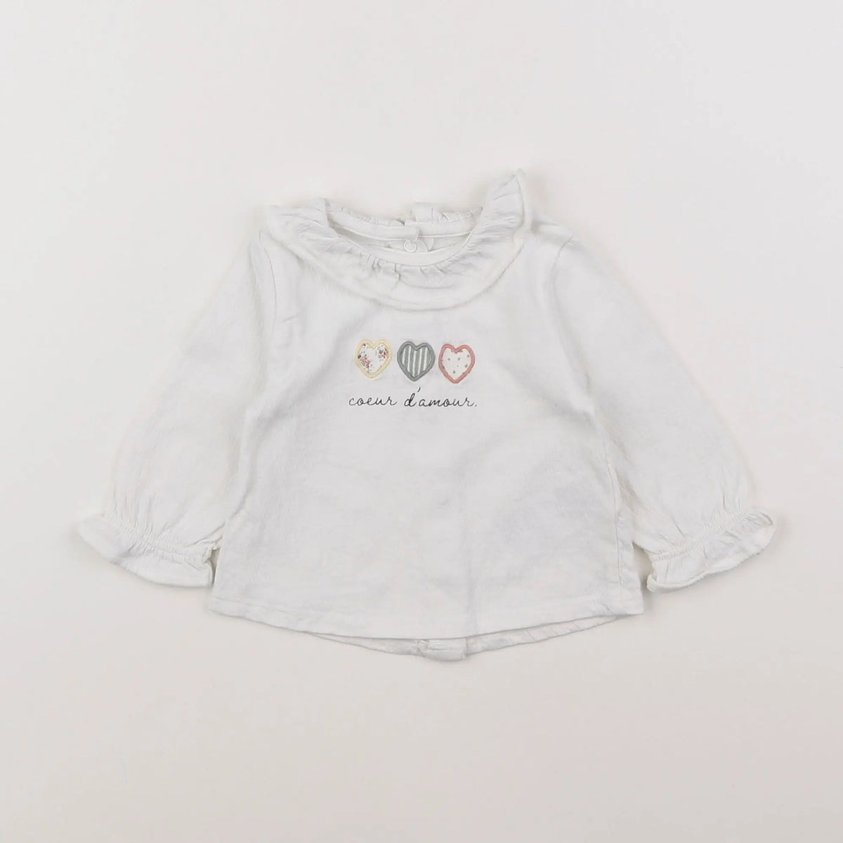Vertbaudet - blouse blanc - 6 mois