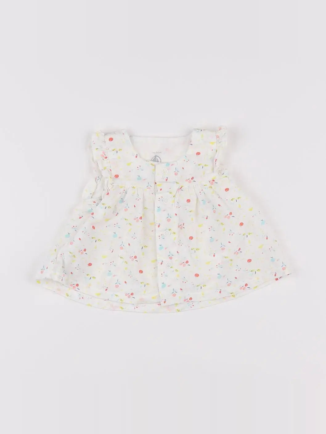Petit Bateau - robe blanc - 1 mois