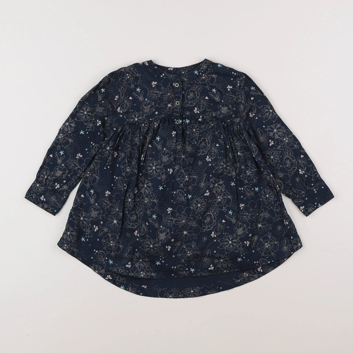 Vertbaudet - robe bleu - 2 ans