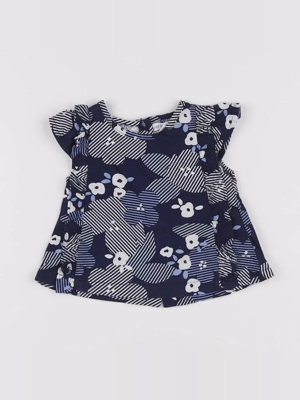 Vertbaudet - blouse bleu - 3 mois