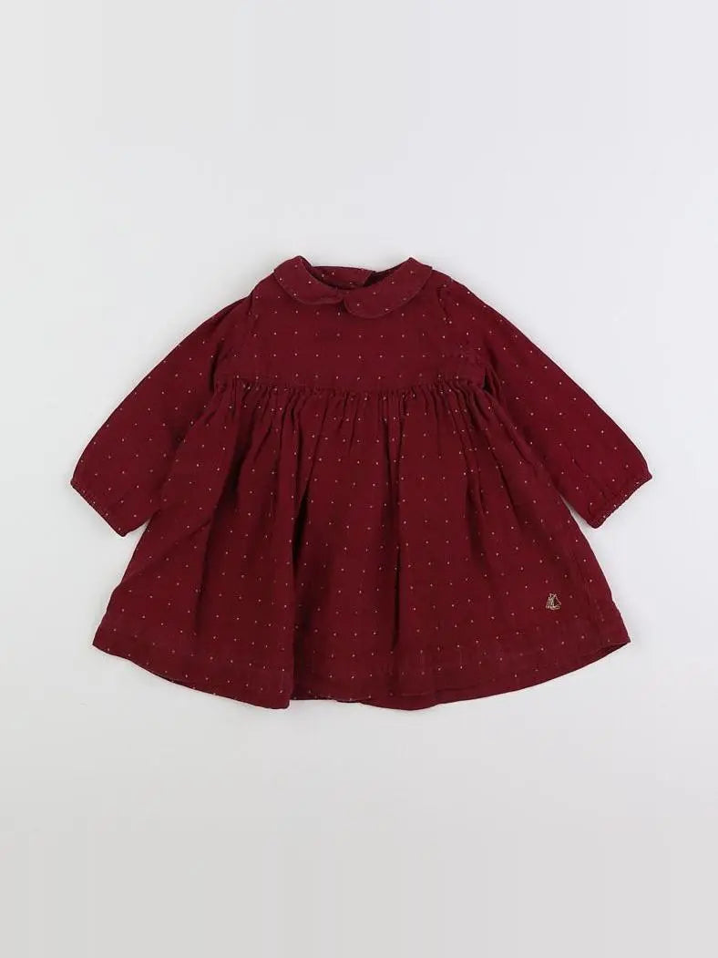 Petit Bateau - robe rose - 12 mois