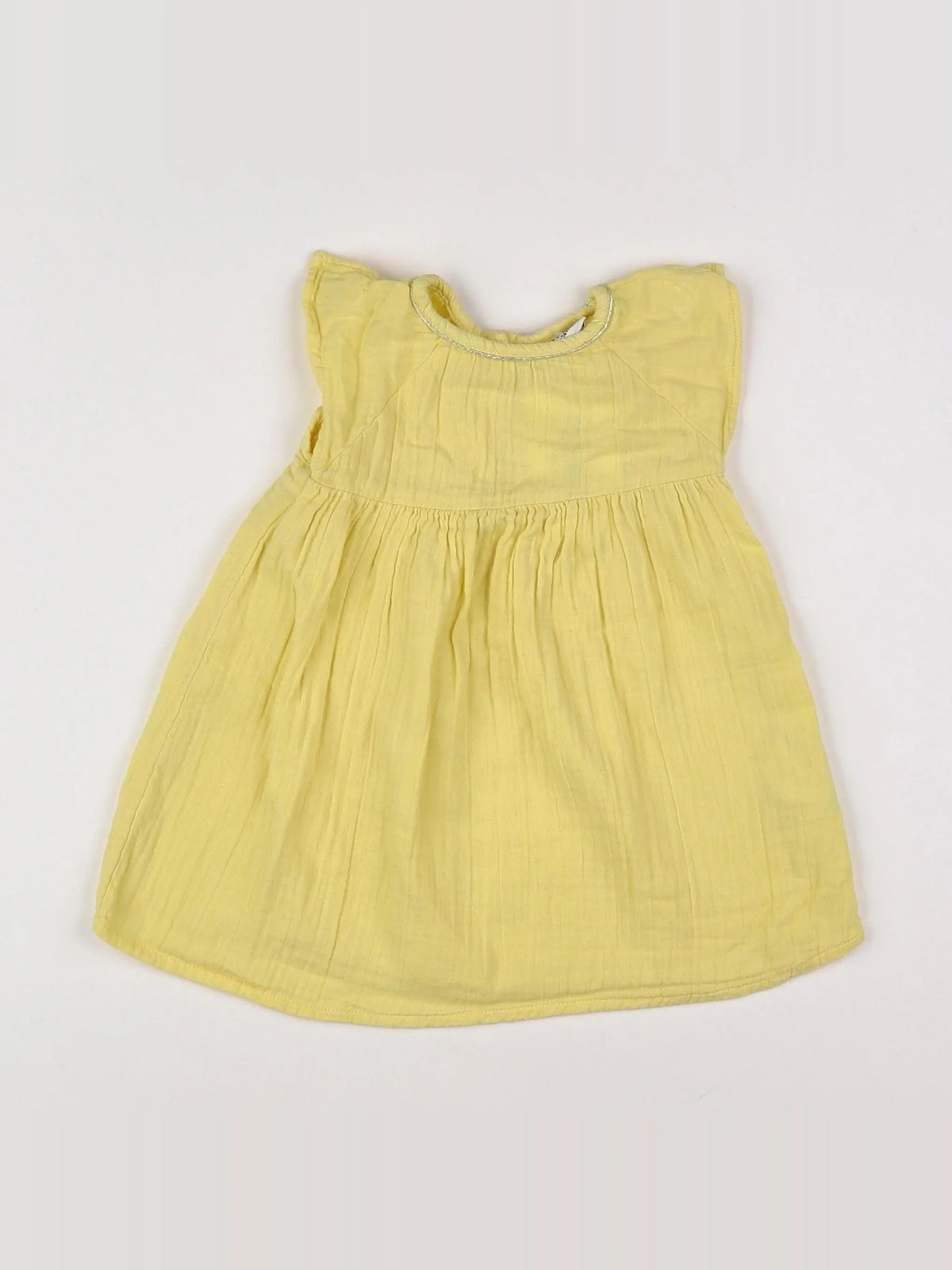 Tape à l'oeil - robe jaune - 12 mois