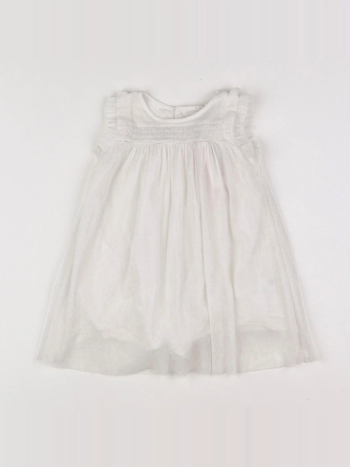 Boutchou - robe blanc - 12 mois
