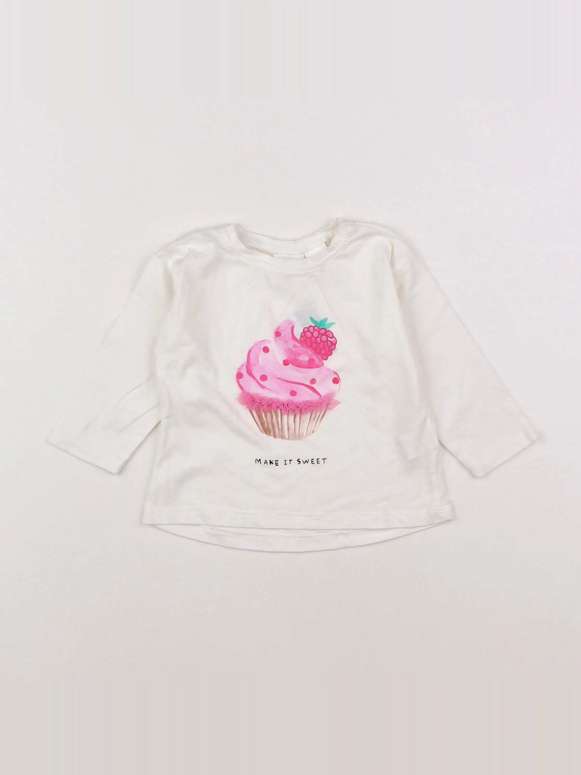 Zara - tee-shirt blanc - 6/9 mois