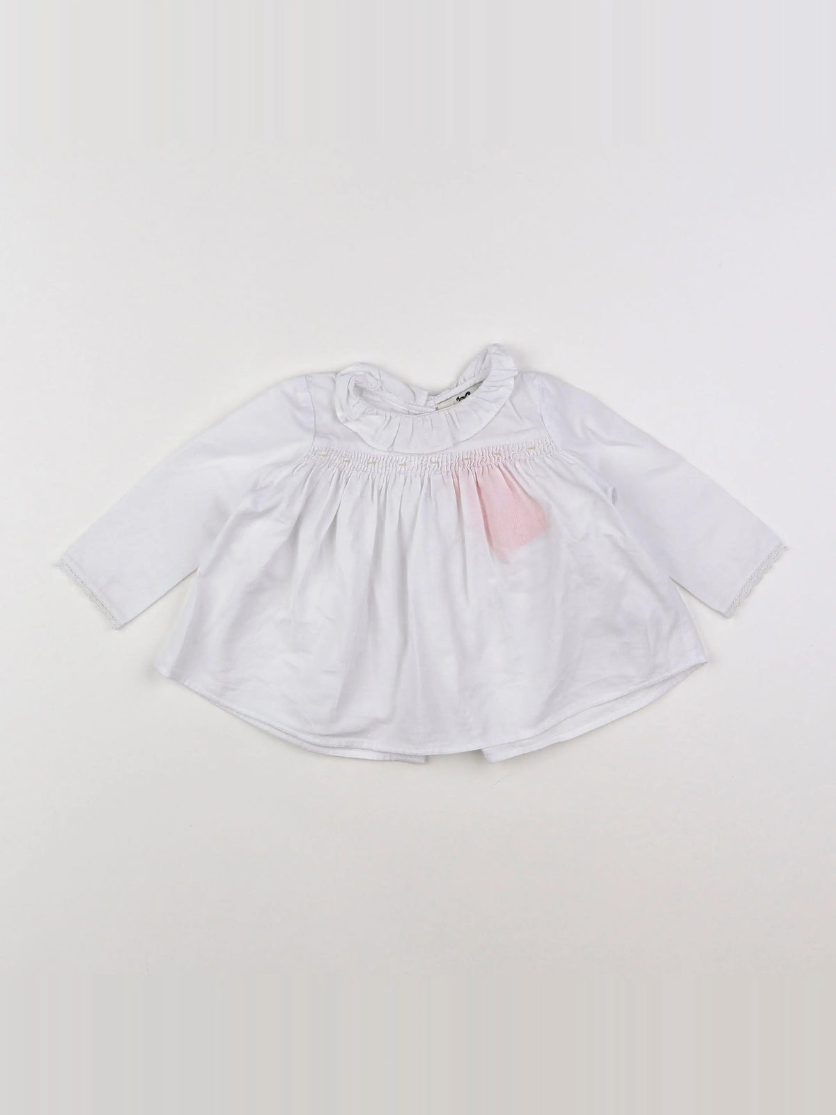 Cyrillus - blouse blanc - 9 mois