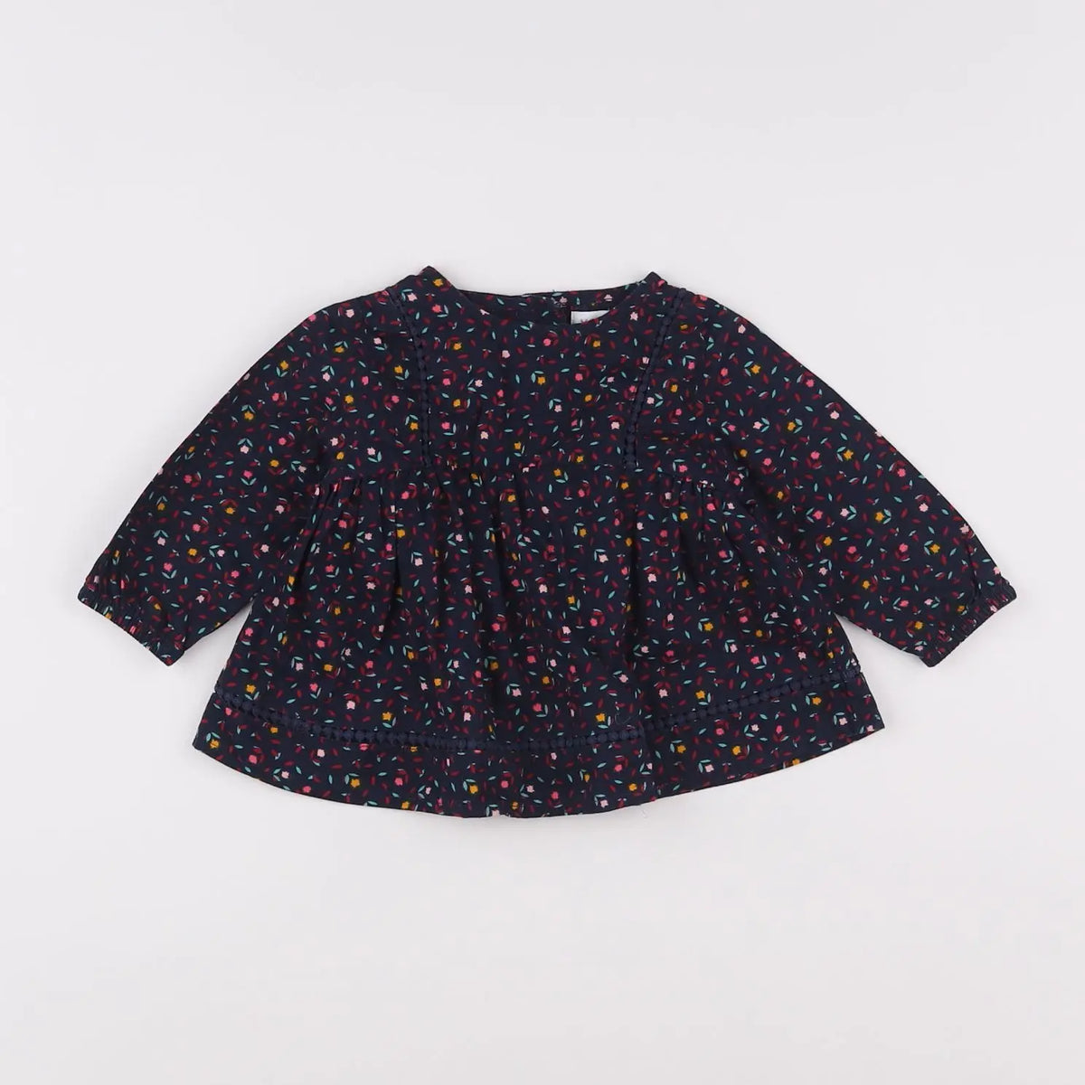 Vertbaudet - blouse bleu - 6 mois