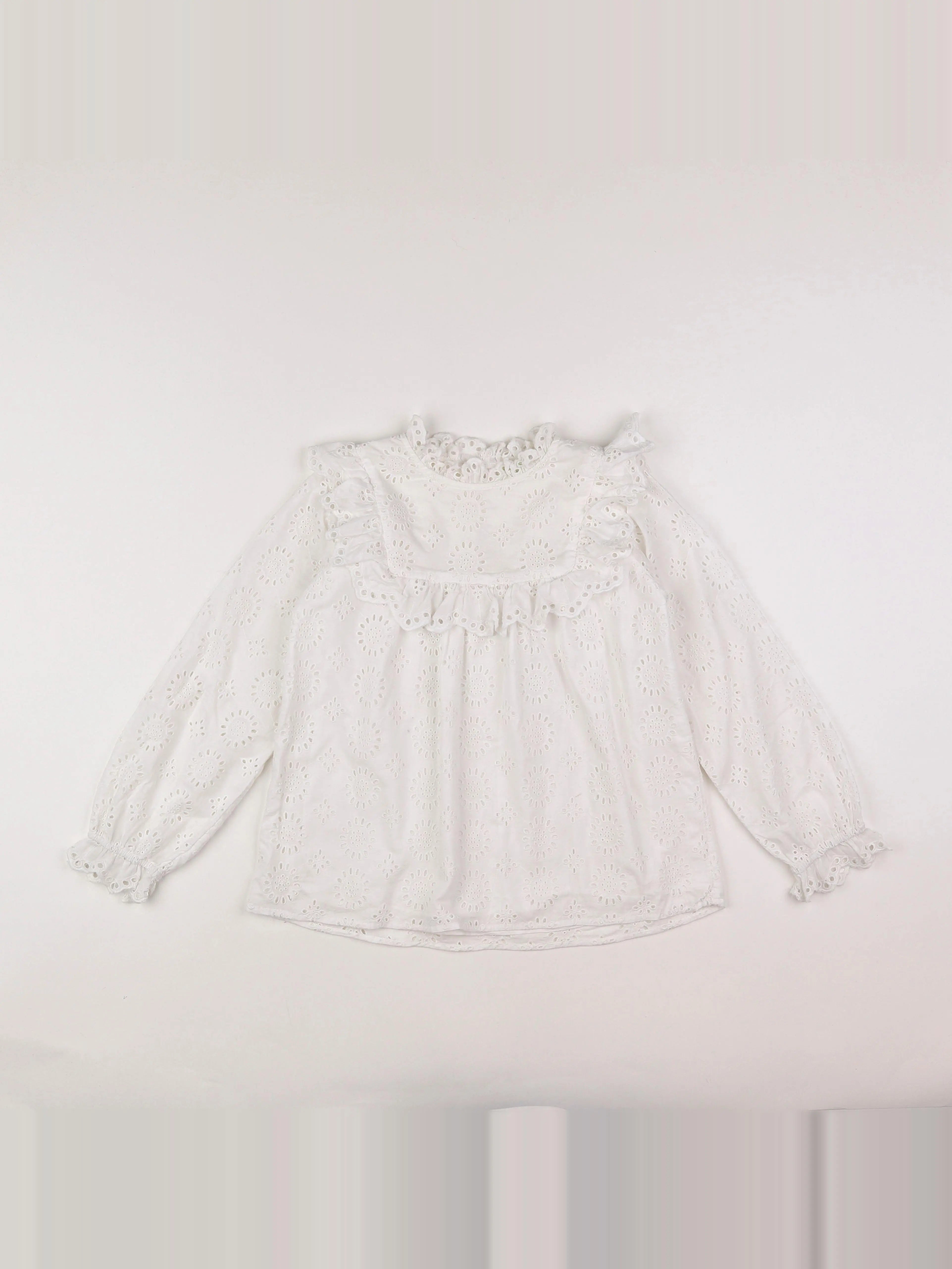 Vertbaudet - blouse blanc - 10 ans