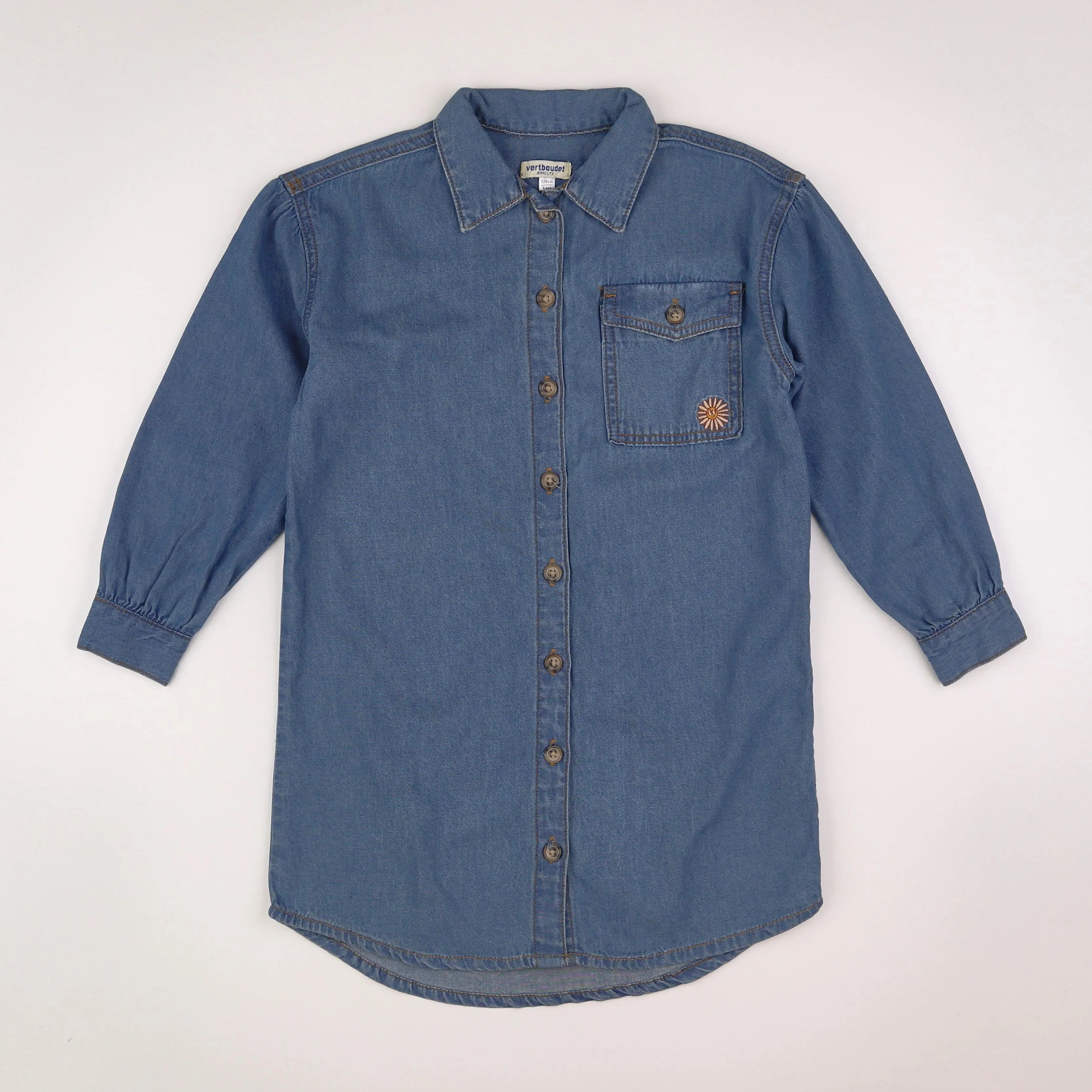 Vertbaudet - robe bleu - 8 ans