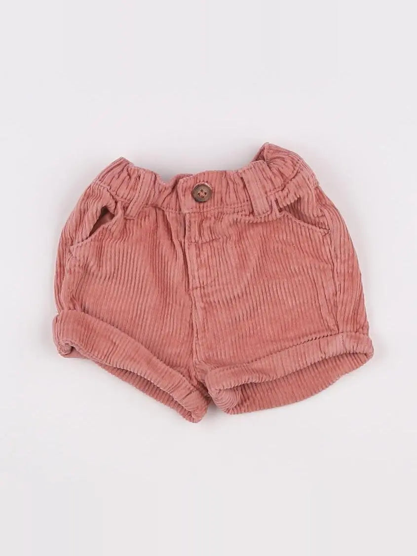 Vertbaudet - short rose - 3 mois