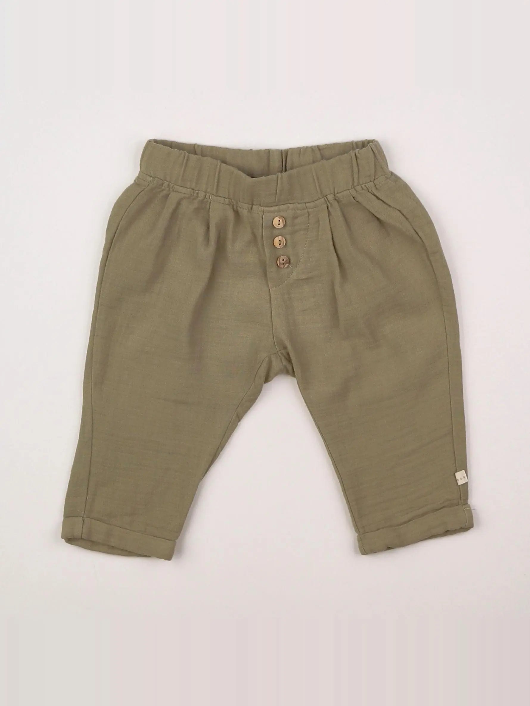 Les Petites Choses - sarouel vert - 6 mois
