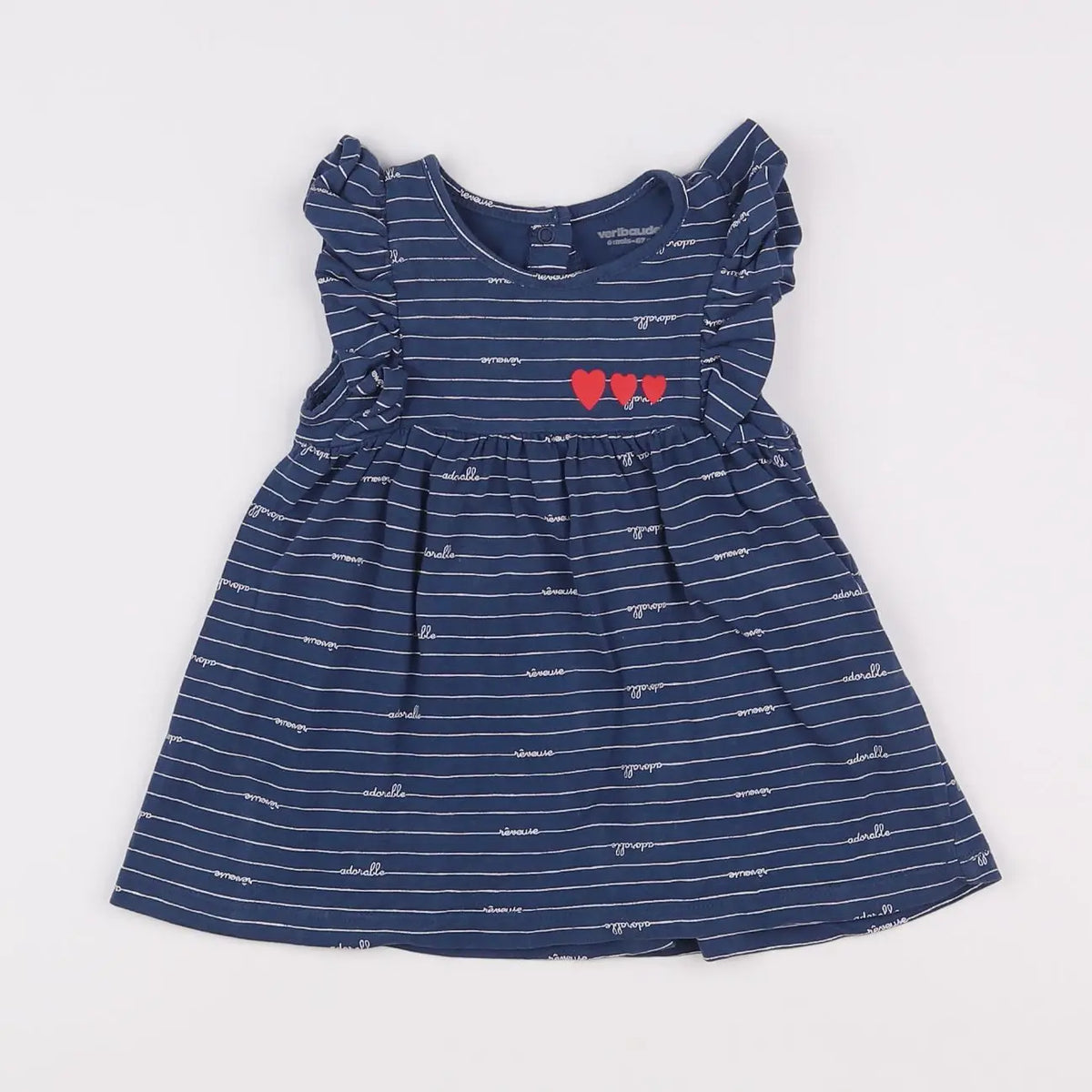 Vertbaudet - robe bleu - 6 mois