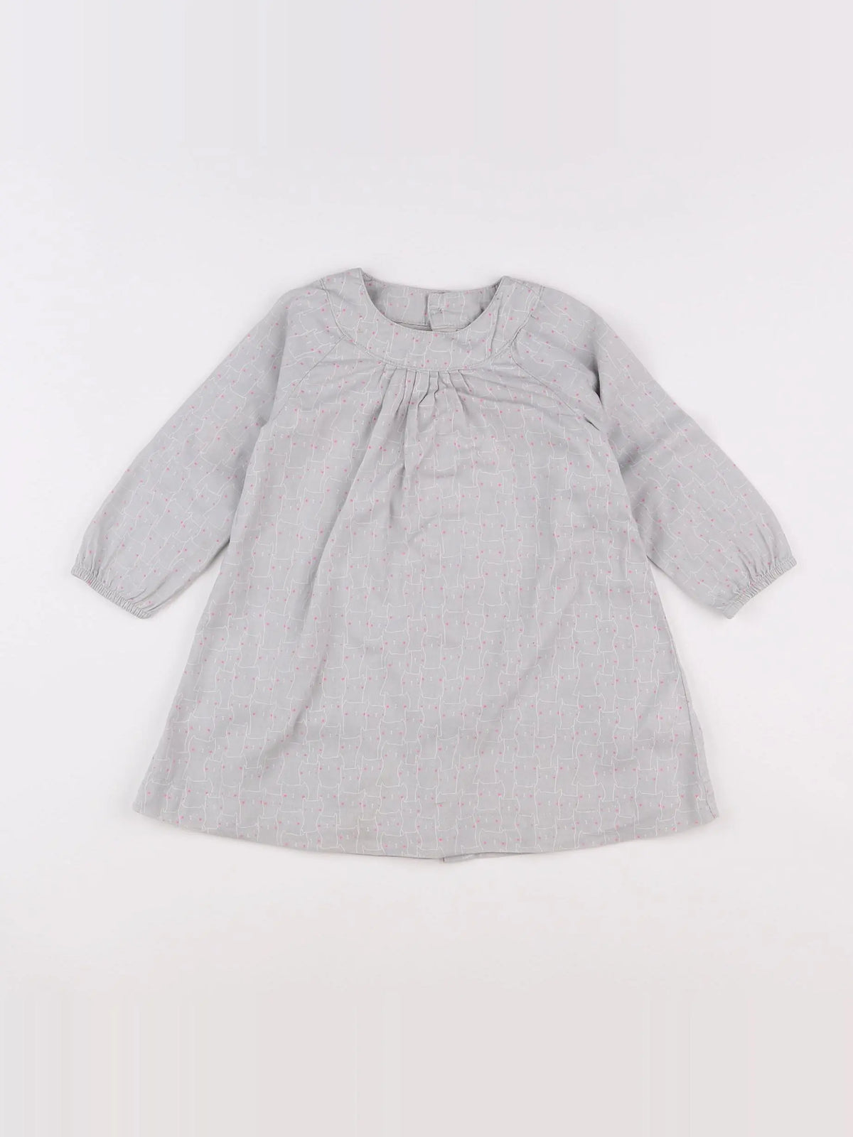Vertbaudet - robe gris - 2 ans