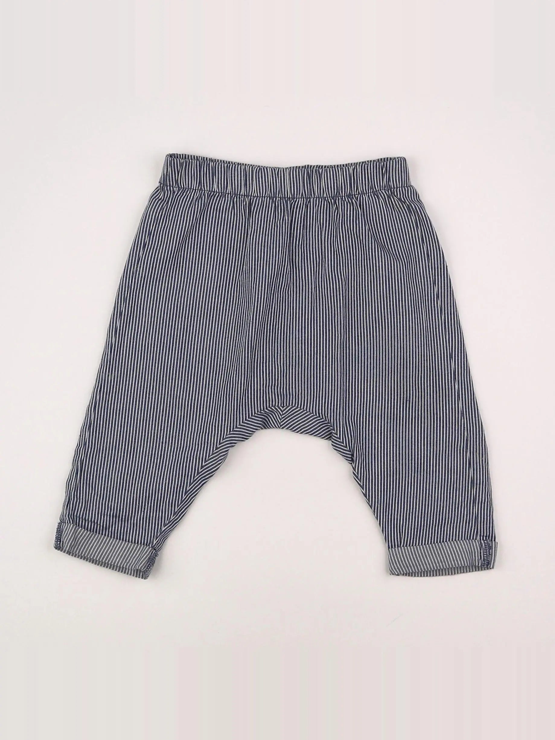 Moulin Roty - pantalon bleu - 6 mois