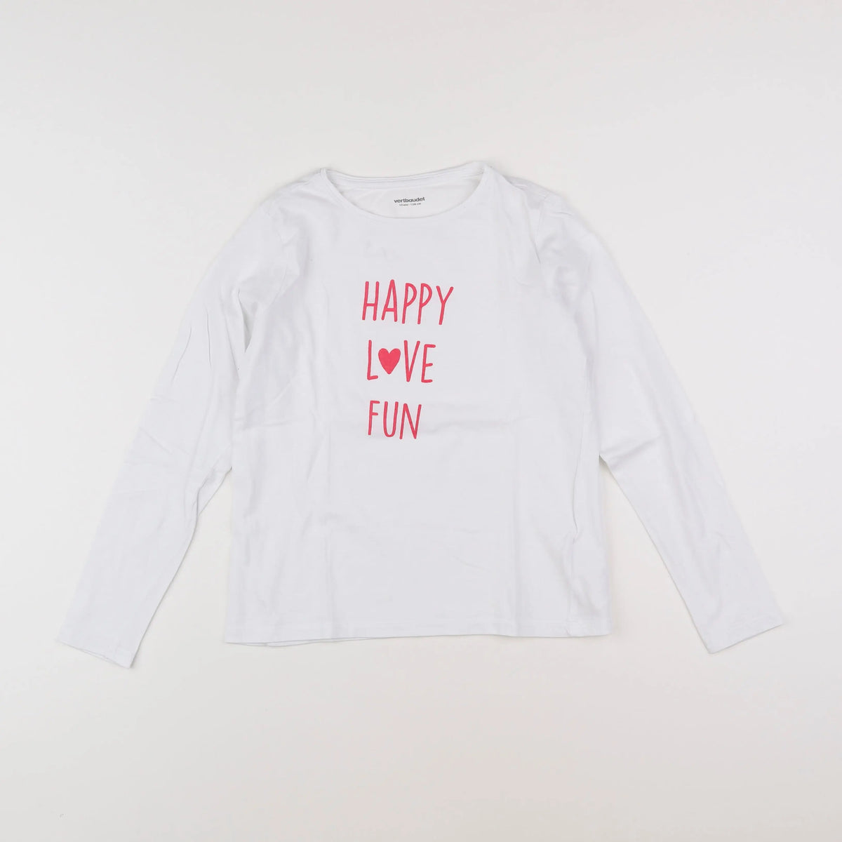 Vertbaudet - tee-shirt blanc - 10 ans