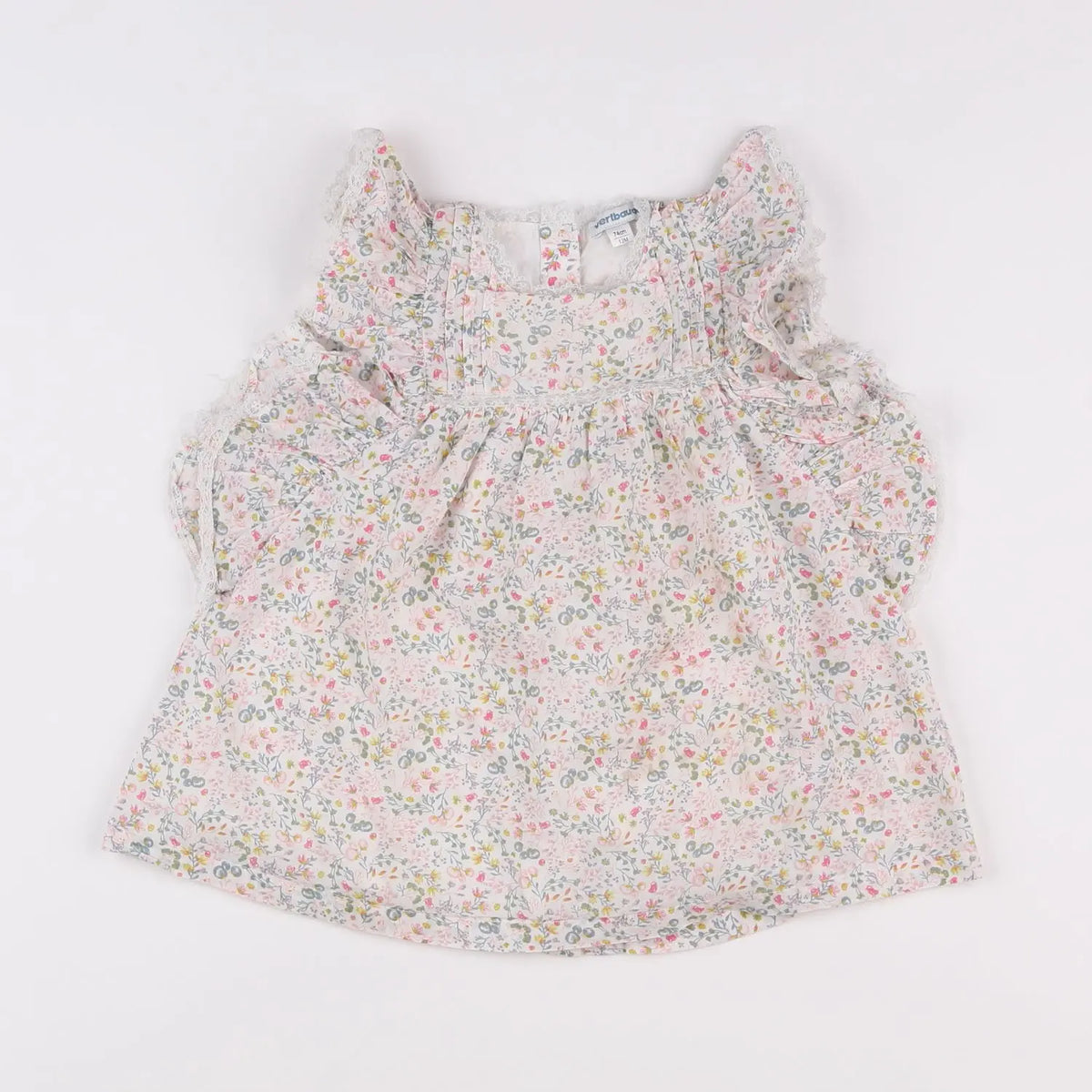 Vertbaudet - robe blanc - 12 mois