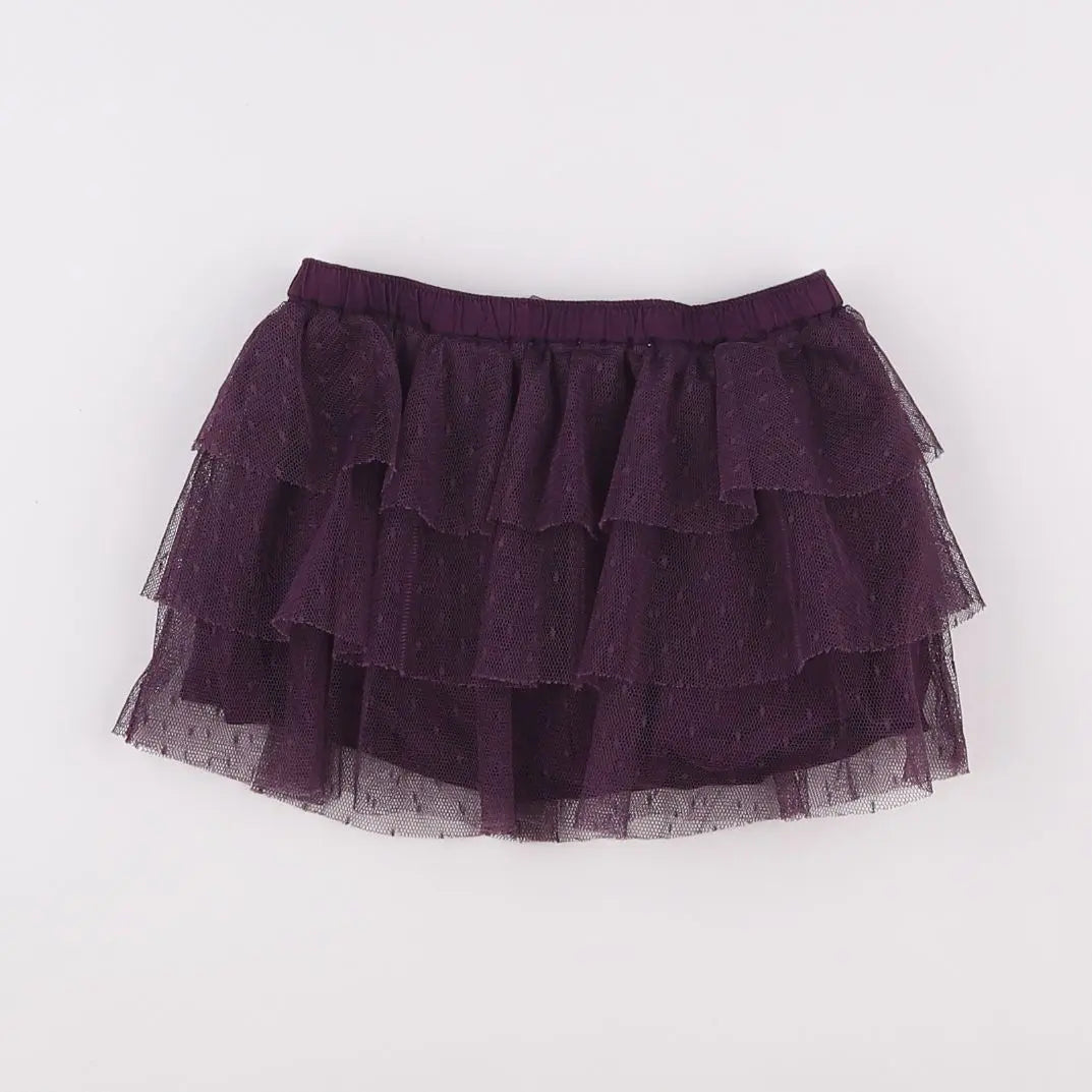 Vertbaudet - jupe violet - 12 mois