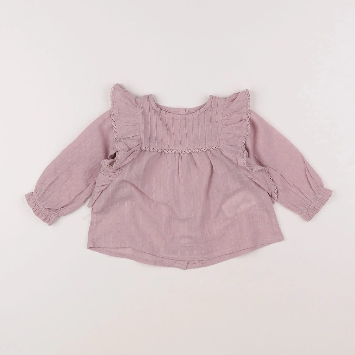 Vertbaudet - blouse rose - 9 mois