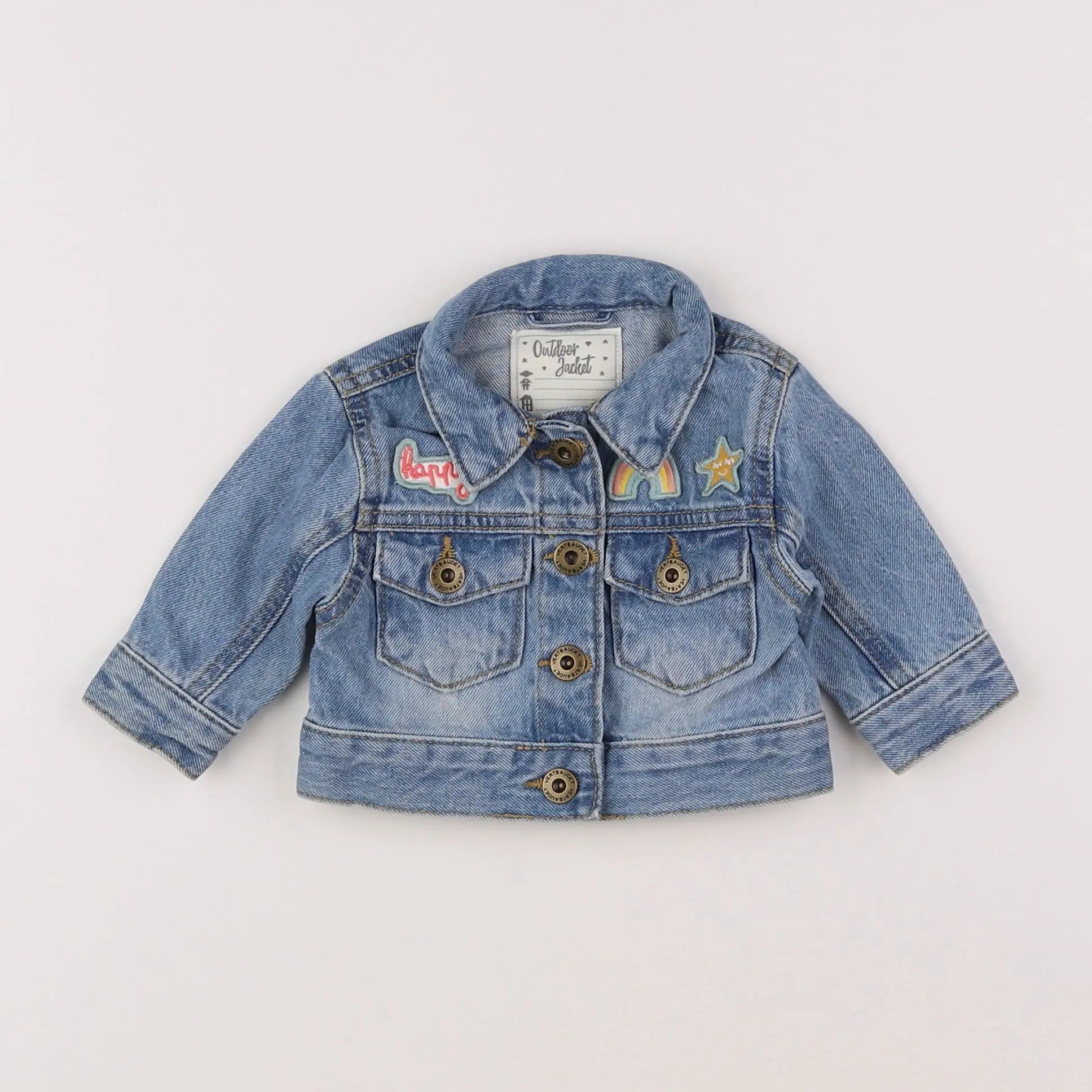 Vertbaudet - veste bleu - 3 mois