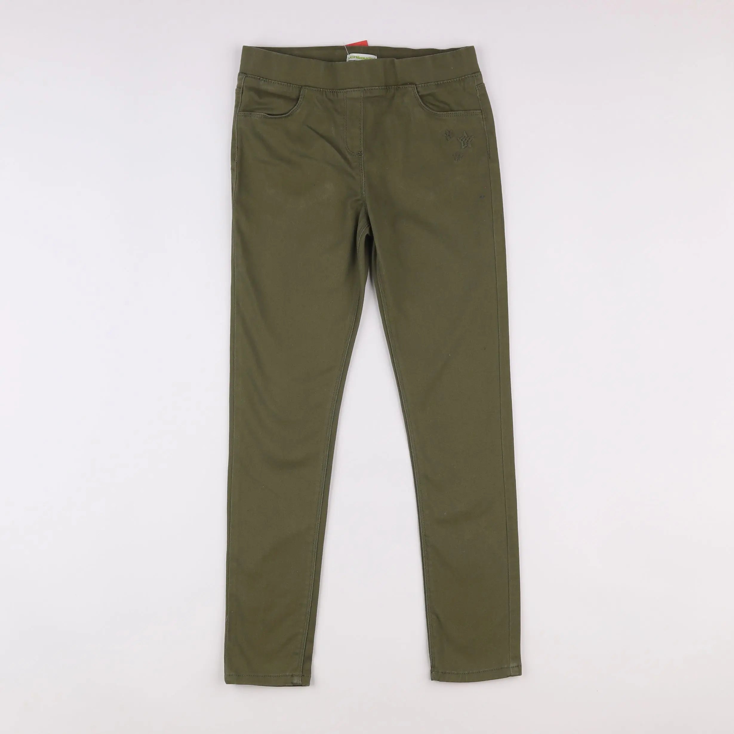Vertbaudet - pantalon vert - 10 ans