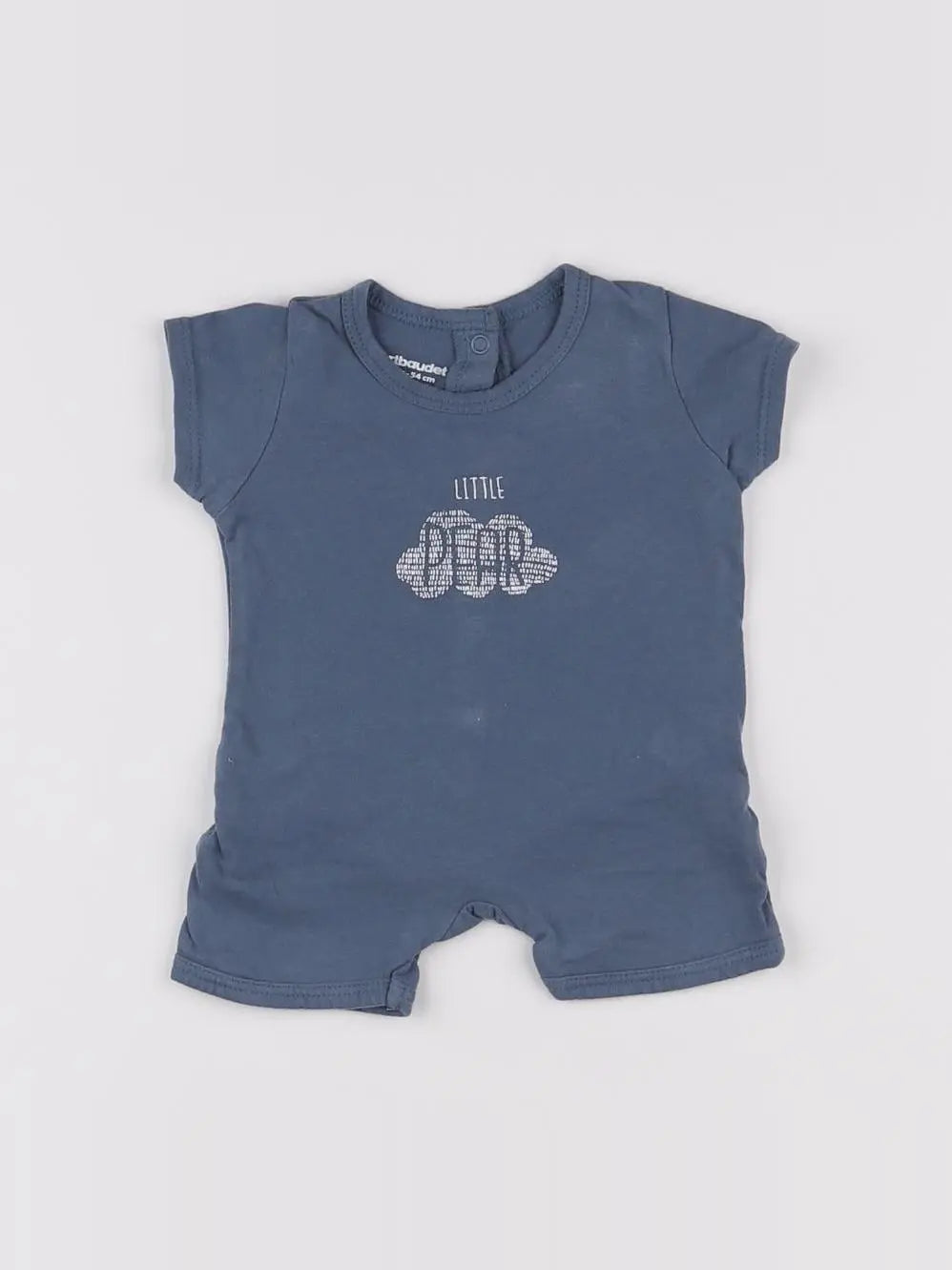 Vertbaudet - pyjama coton bleu - 1 mois