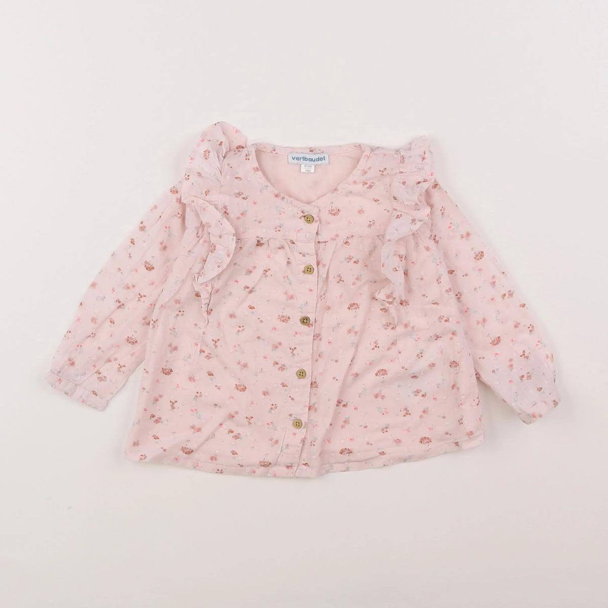 Vertbaudet - blouse rose - 18 mois
