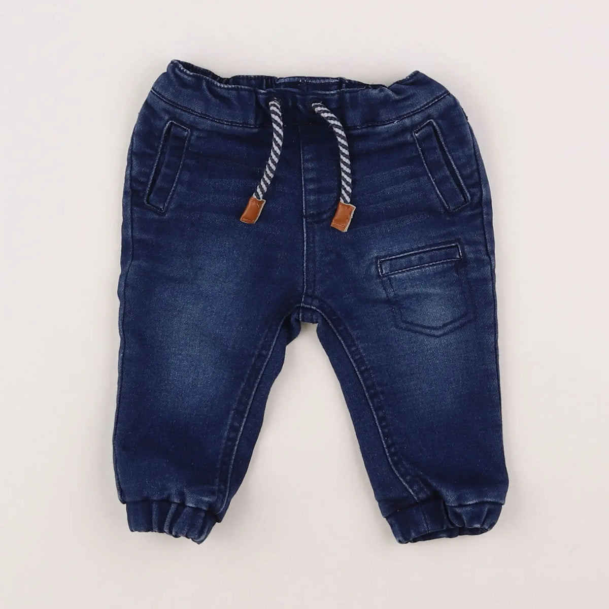 Vertbaudet - pantalon bleu - 6 mois