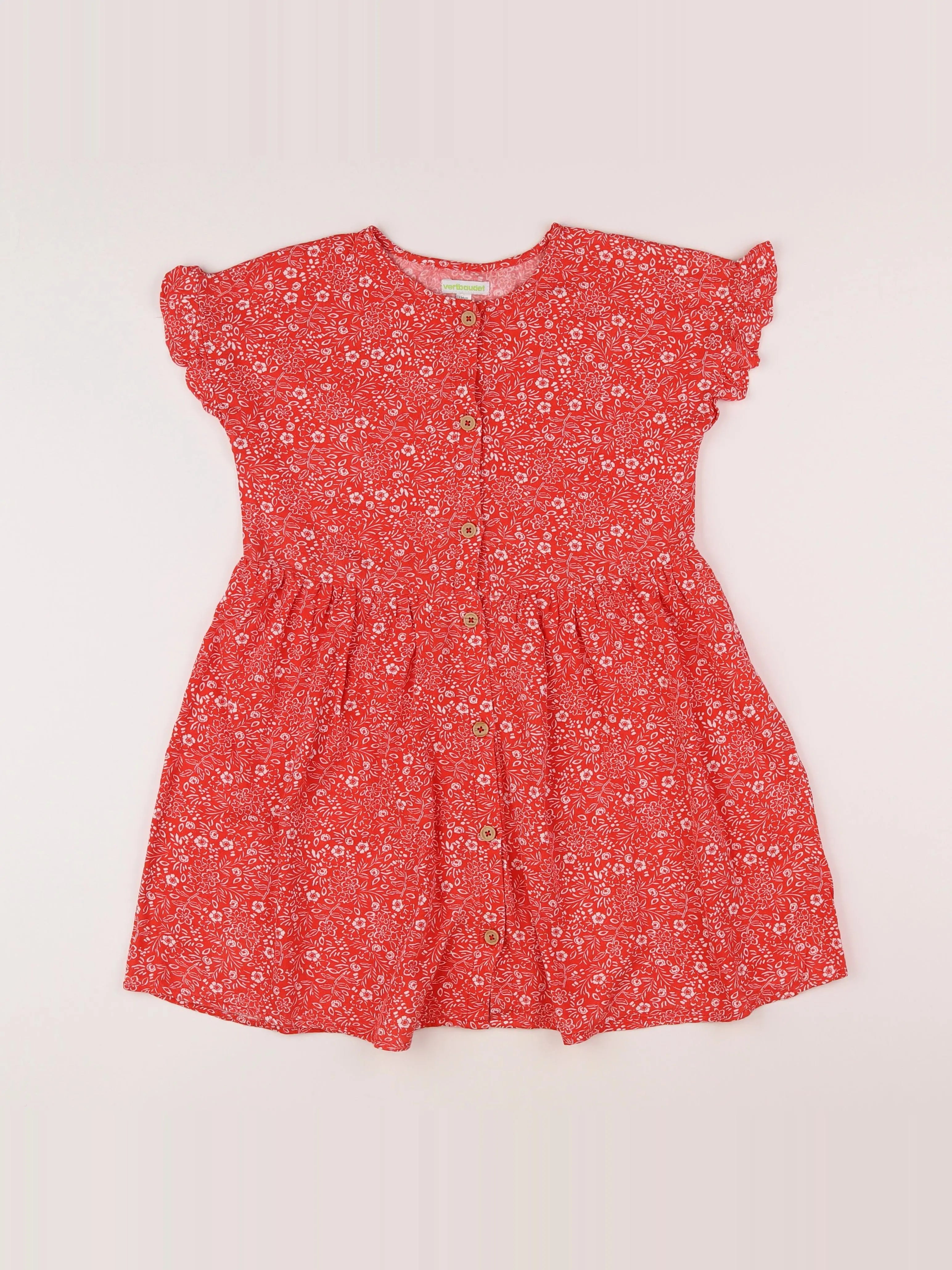 Vertbaudet - robe rouge - 9 ans