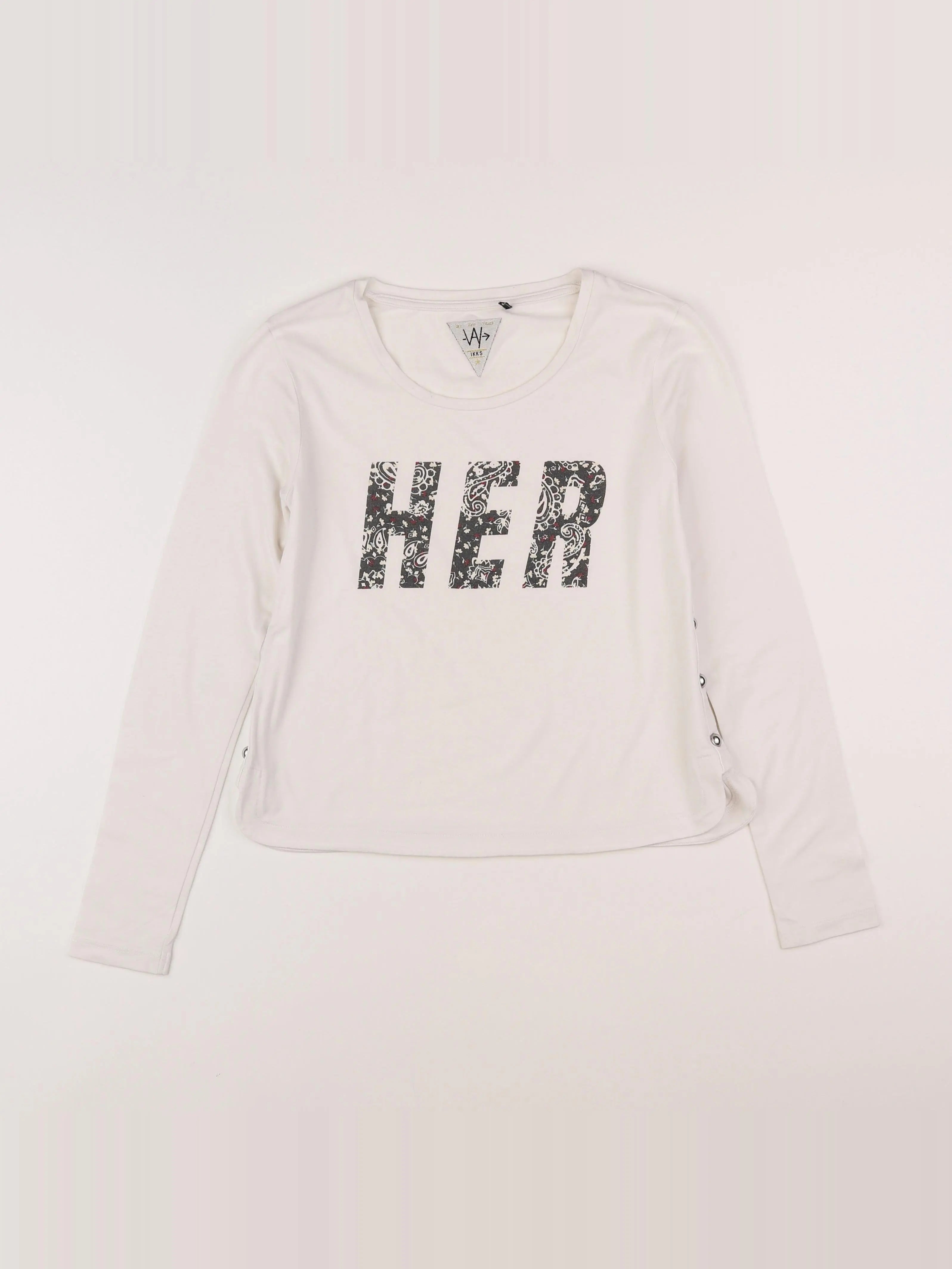 IKKS - tee-shirt blanc - 12 ans