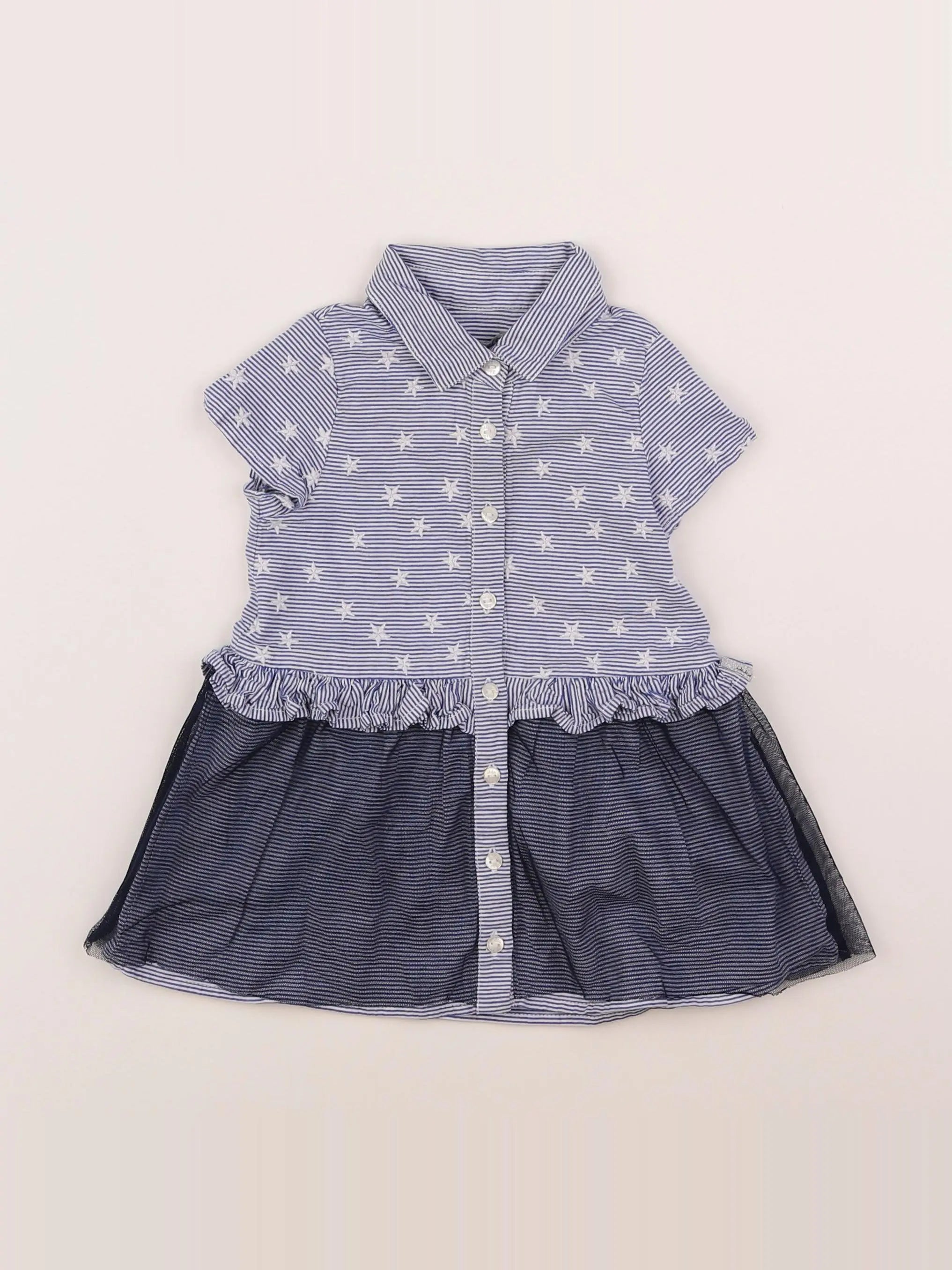 IKKS - robe bleu - 6 mois