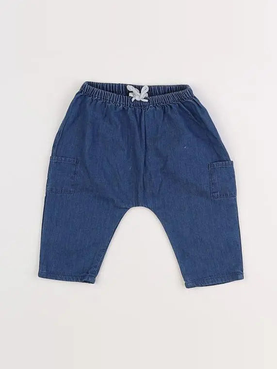 Cyrillus - pantalon bleu - 6 mois