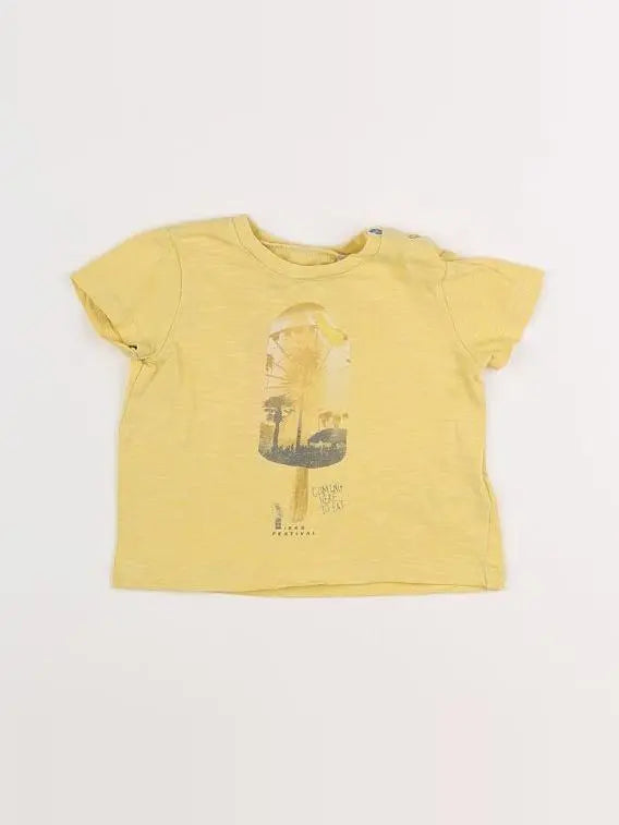 IKKS - tee-shirt jaune - 12 mois