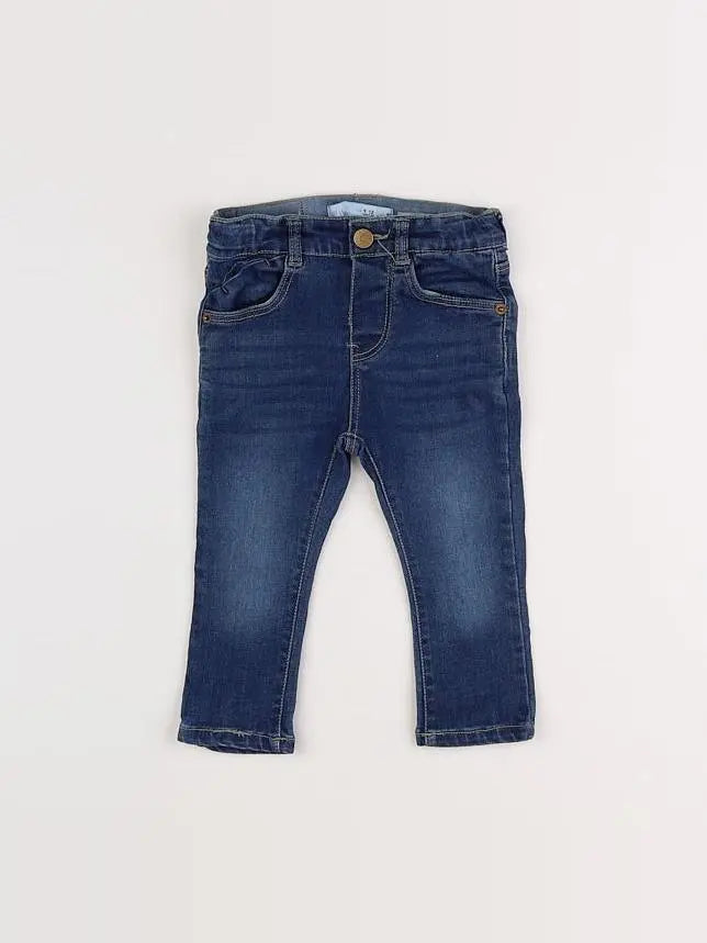 Zara - pantalon bleu - 9/12 mois