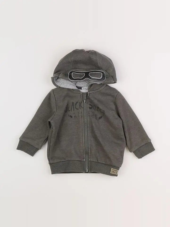 IKKS - sweat vert - 12 mois