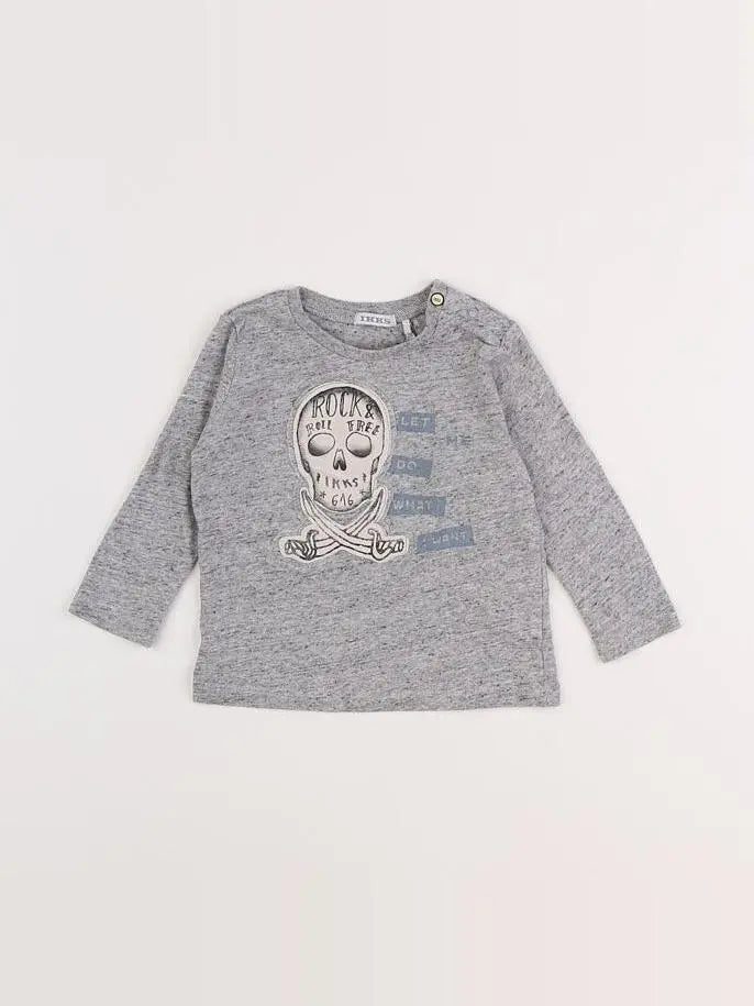 IKKS - tee-shirt gris - 12 mois