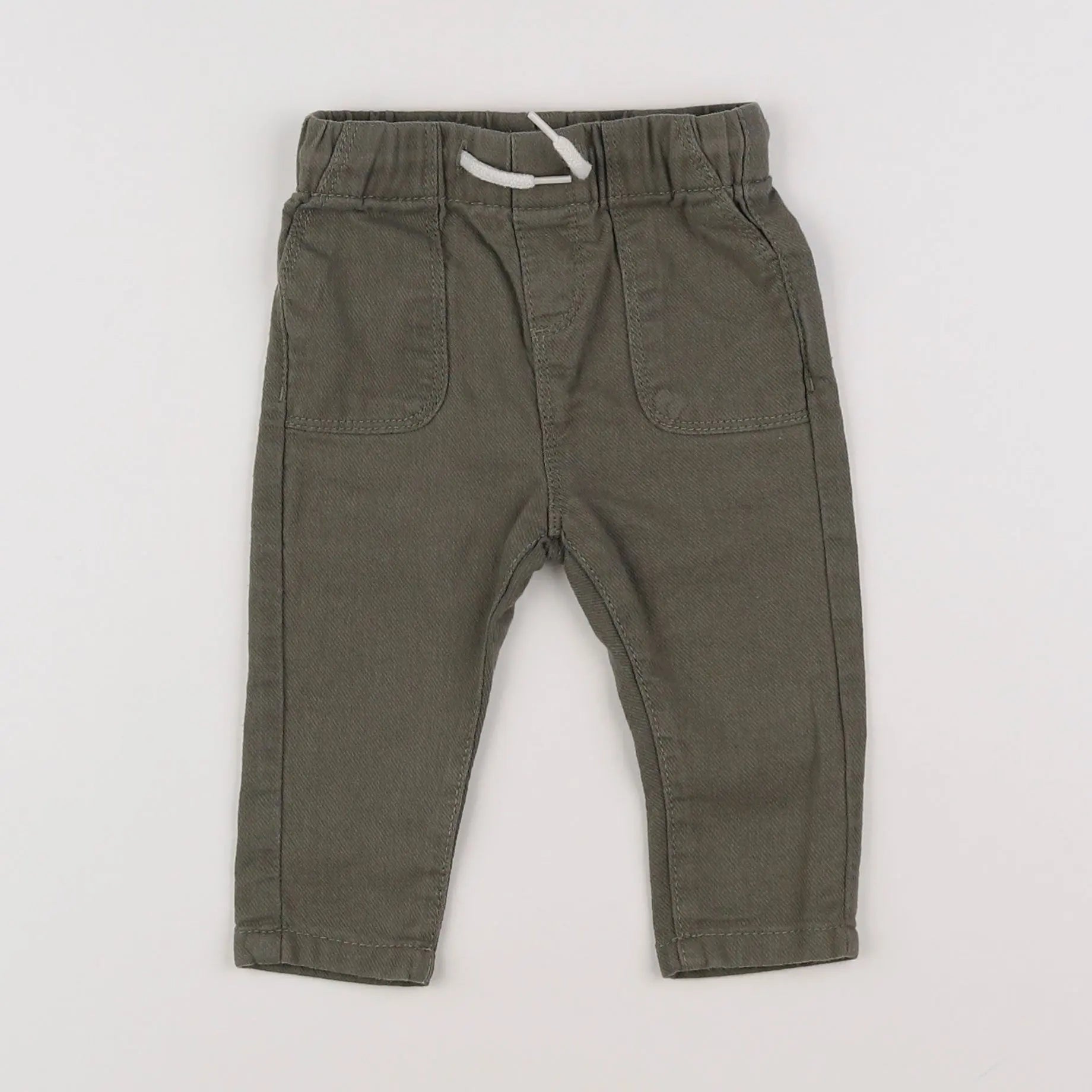 Vertbaudet - pantalon vert - 6 mois